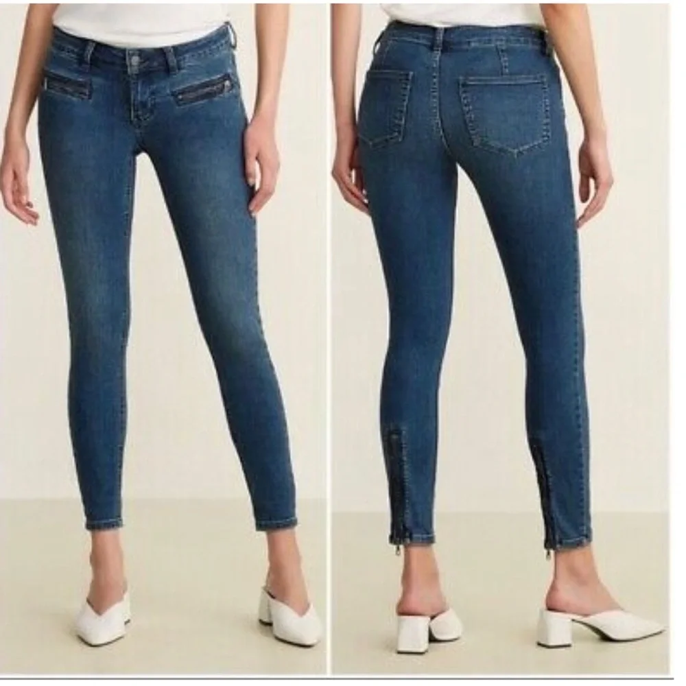 We The Free by Free People NWT Jet low rise skinny jeans Baltic blue size 26